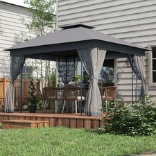 10' x 11.5' Metal Double Roof