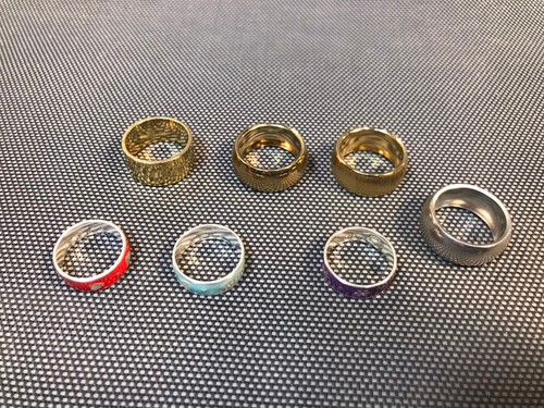 Set anelli in metallo - set, 7