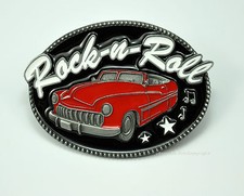 Fibbia cintura auto d'epoca vintage anni 50 Hot Rod Lowrider Belt Buckle *267