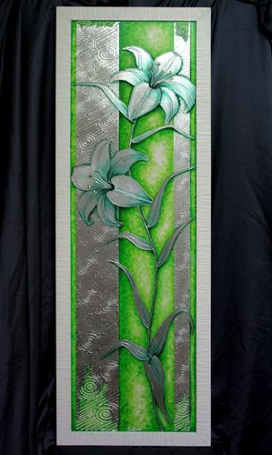 Quadro moderno floreale gigli - quadro,