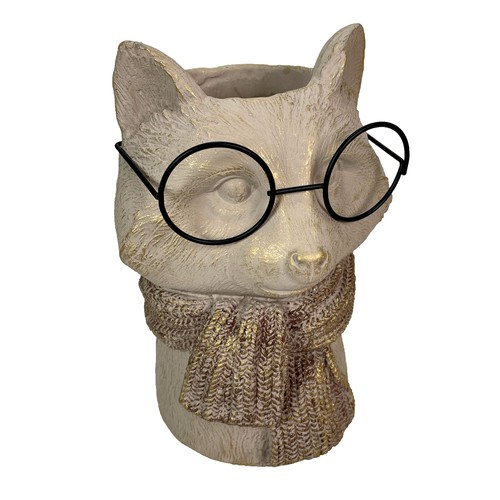 Vaso cemento volpe con - cemento,