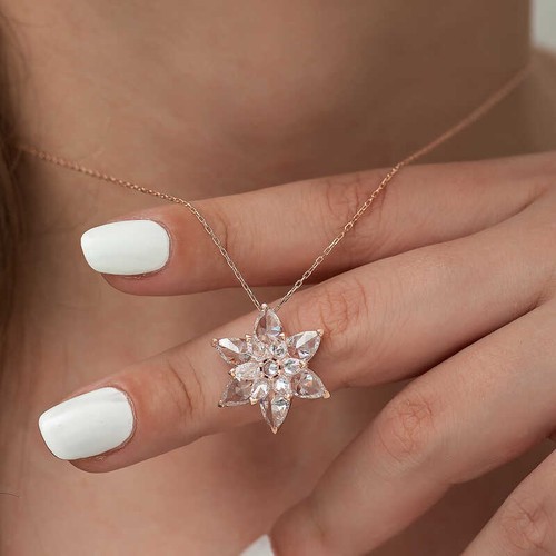 Elegante collana fiore - di, loto