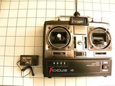 Radiocomando HITEC Focus 4 Mode 1 - 4 canali e canale 5 per switch Carrello  PPM