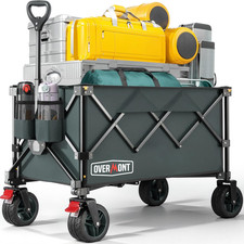 Carrello Da Giardino Pieghevole Con Ruote - Carrello Da Spiaggia per Tutti I Ter