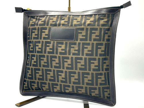 Pochette fendi zucca tela - zucca,
