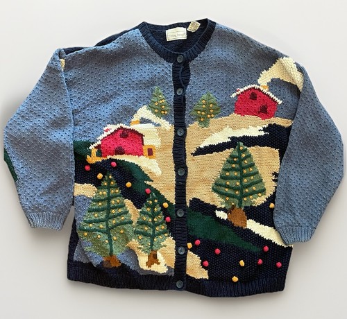 Cardigan vintage natalizio