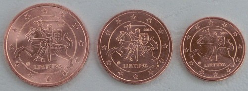 Cent monete kursmünzen - 1+2+5,