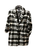 Cappotto Donna A Quadri Evend And Odd