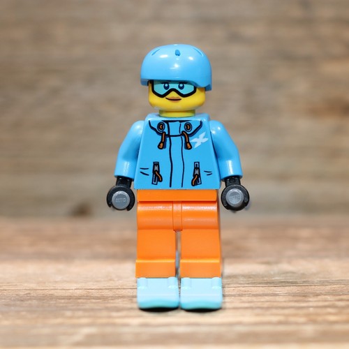 Lego skier minifigure - skier,