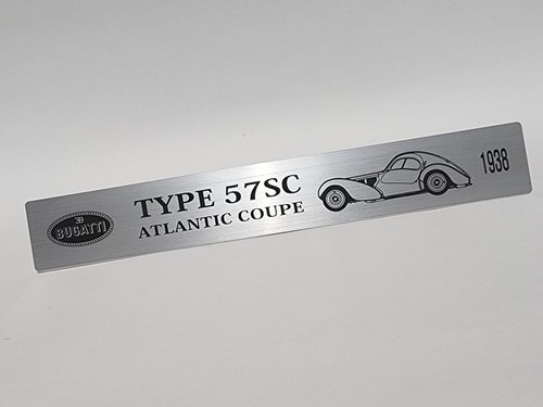 Targa targhetta nome bugatti - targhetta,