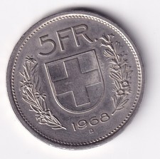 Svizzera 5 Franchi 1968 (Serie Tell)