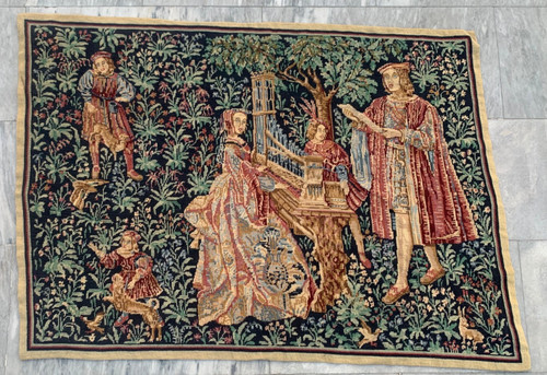 Vintage french tapestry - french,