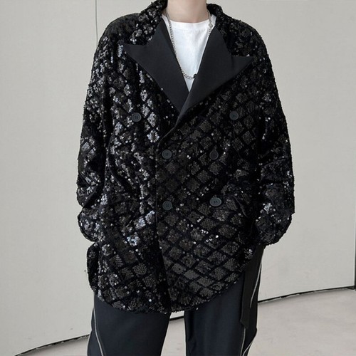 Uomo lustrini peak lapel - uomo,