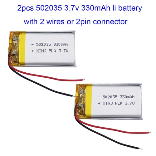 2pcs 330mah 1 - 330mah, 1.22wh