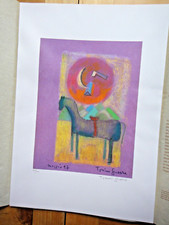 1997-TONINO GUERRA-Litografia a 4 colori-IL PIANETA DEL CAVALLO-Romagna+