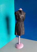 "MATTEL" Barbie "Exclusive Fashion Dress" Vintage Leather , vestito in pelle.