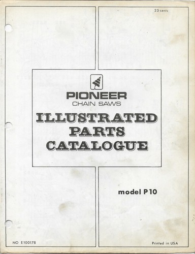 Motoseghe pioneer modello p10 - motoseghe,