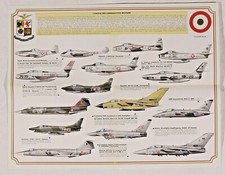 PRL) AEREI CACCIA AERONAUTICA MILITARE ITALIA JET MILITARY AIRCRAFT AVION POSTER