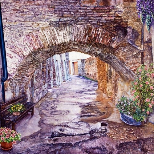 Dipinto olio tela 40x40 - dipinto,