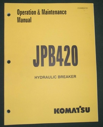 Komatsu jpb420 manuale - komatsu,