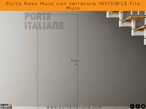 Porta raso muro con serratura - con,