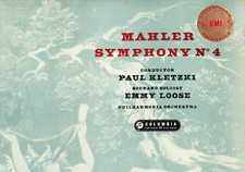 SAX 2345 B/S ED1 UK - MAHLER - SYMPHONY NO. 4 - KLETZKI / LOOSE - NM