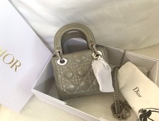 Borsa Mini Lady Dior. Grigio