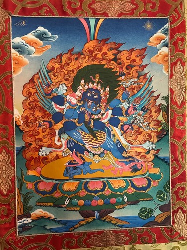 Vajrakilaya thangka - vajrakilaya,