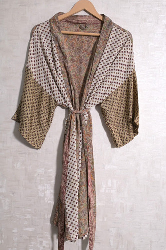 Accappatoio kimono patchwork