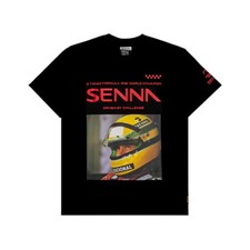 T-Shirt Ayrton Senna Nera foto