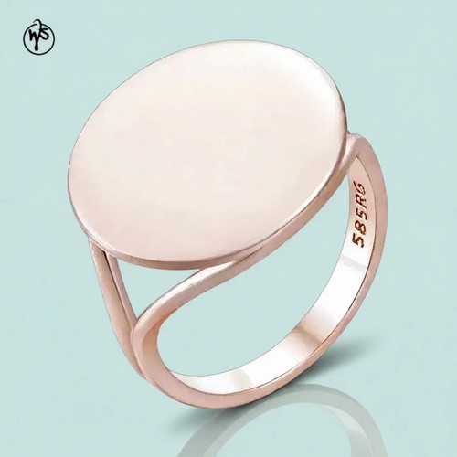 Anello placcato oro rosa 585