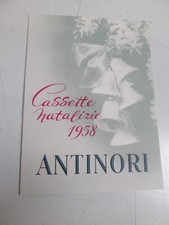 1958 VINI ANTINORI PUBBLICITARIO BACCO TOSCANA F. REDI CHIANTI VINO NATALE SC90