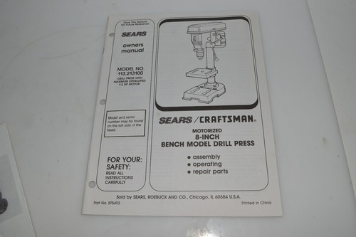 Sears craftsman modello - sears/craftsman,