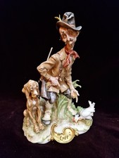  Giuseppe Cappè originale, porcellana Capodimonte " CACCIATORE"