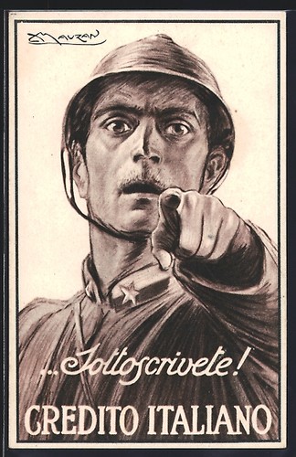 Cartolina artista mauzan - cartolina, d'artista