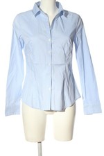 H&M Camicia a maniche lunghe Donna Camicia elegante Taglia IT 44 blu-bianco