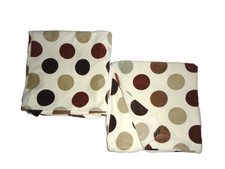 COPRICUSCINO IKEA STOCCOLMA CIRKEL POIS MARRONE RUGGINE TORTORA (2) LANCIO 22X22