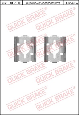 Kit accessori pastiglie freno - pastiglie,