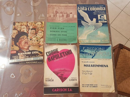 Vecchi spartiti musicali - vecchi,