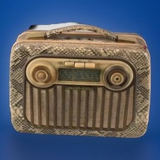 ? ANTICA RADIO PINGUIN U56 Vintage fantasia pitonata Germany 1955 FUNZIONA