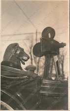1924 CARNEVALE a UDINE Foto Carro costume Leone regista con cinepresa