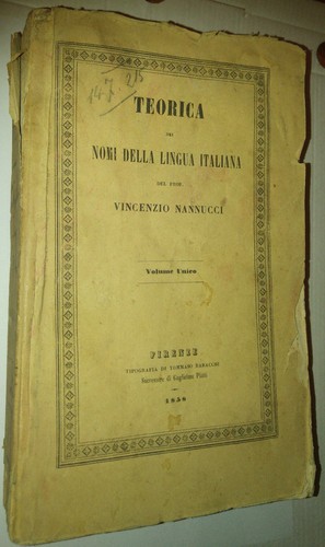 Teorica nomi della lingua - nomi,