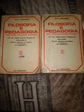 2 libri: Filosofia E Pedagogia (vintage)