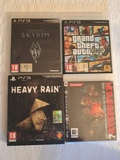 🎮Videogiochi playstation 3 Ps3 Metal Gear Solid 4 - Gta5 - Skyrim- Heavy Rain