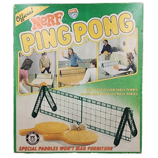 Set da ping pong Parker Brothers NERF - 1982 vintage 