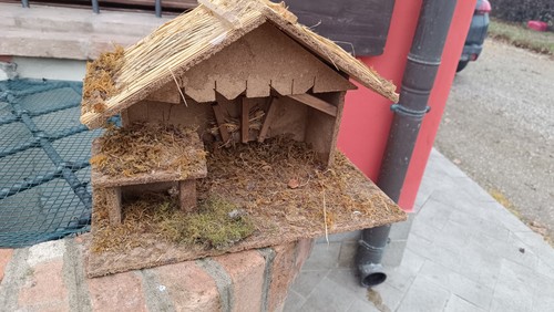 Capanna presepe natale vintage - capanna,