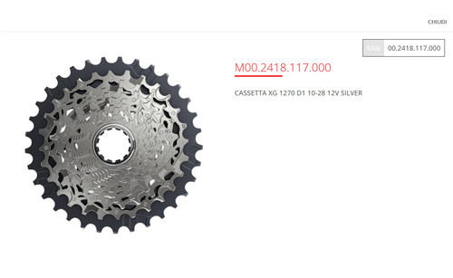 Sram force 1270 12v - sram, xg-1270