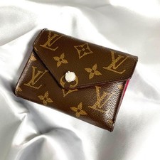 Louis Vuitton M41938 Monogram Portafoglio Victorine Trifold Portafoglio Fucsi...