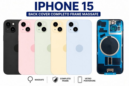 Scocca vetro posteriore apple - vetro,