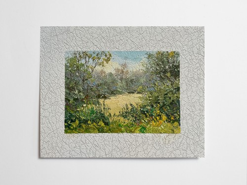 Dipinto olio stagno - , pittore